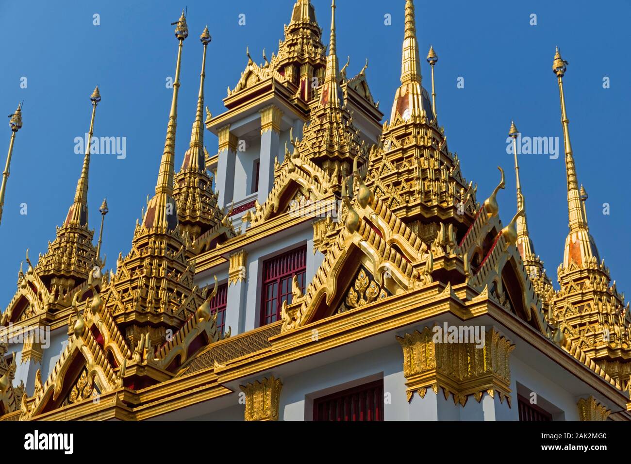 Loh Prasat Wat Rajnadda Bangkok Thaïlande Banque D'Images