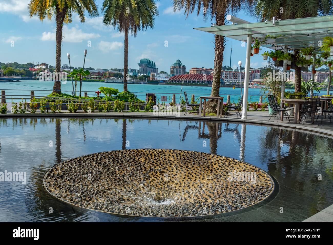 Water Feature Vivocity Singapour Banque D'Images