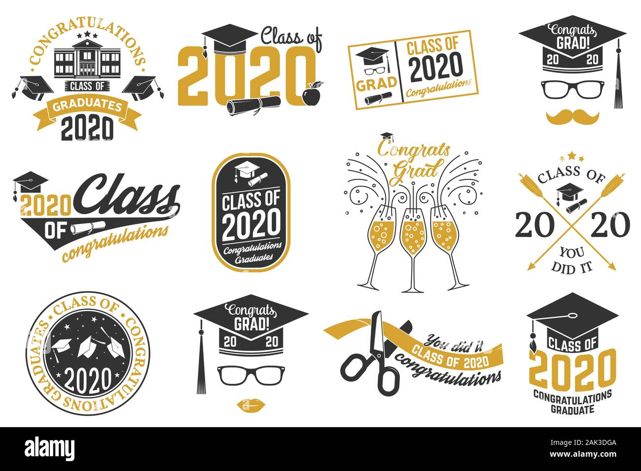 Ensemble de classe Vector de 2020 badges. Concept pour chemise, imprimer, le sceau ou timbre, surimpression, salutation, carte d'invitation. Typographie design- stock vector. Illustration de Vecteur Ensemble de classe Vector de 2020 badges. Concept pour chemise, imprimer, le sceau ou timbre, surimpression, salutation, carte d'invitation. Typographie design- stock vector. Illustration de Vecteur