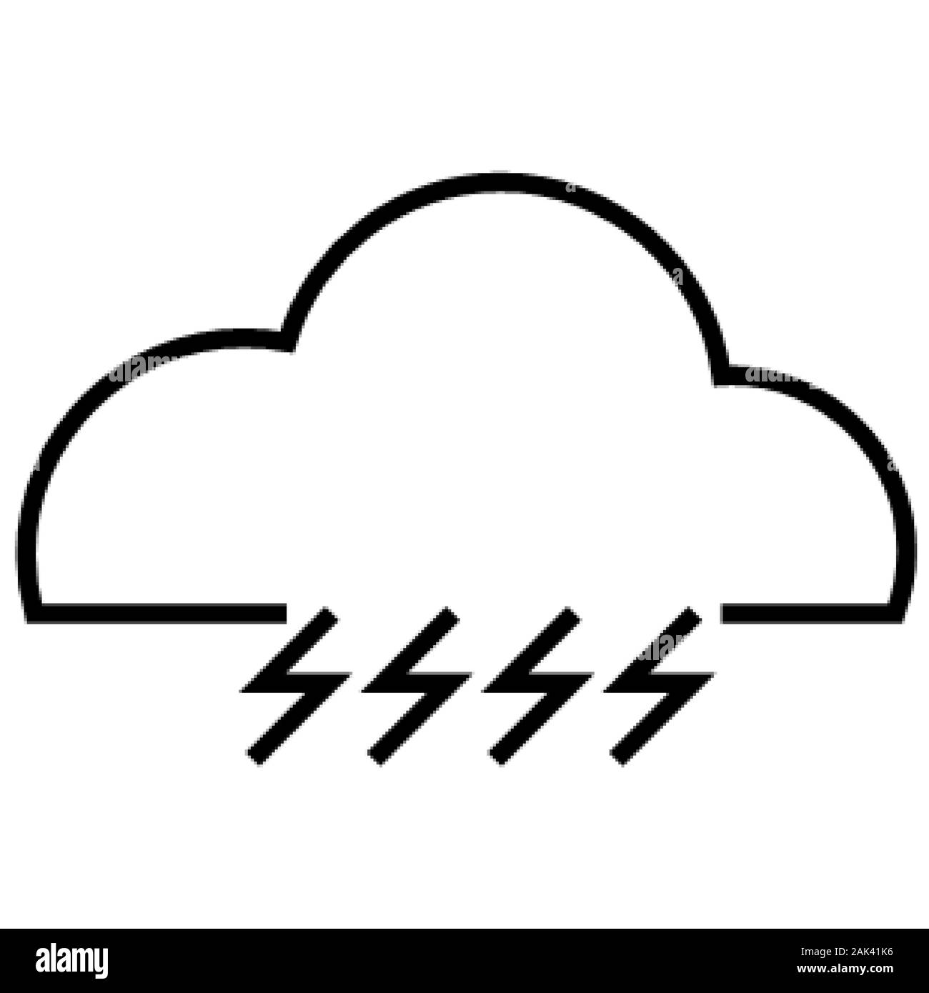 Cloud Thunder Banque D'Images