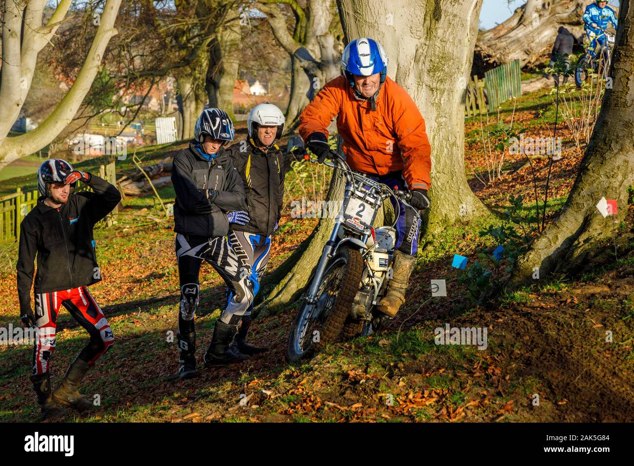 Cycle de moteur Viking Norwich Motox Club-X Essais cliniques à Cadders événement Hill, Lyng, Norfolk, UK Banque D'Images