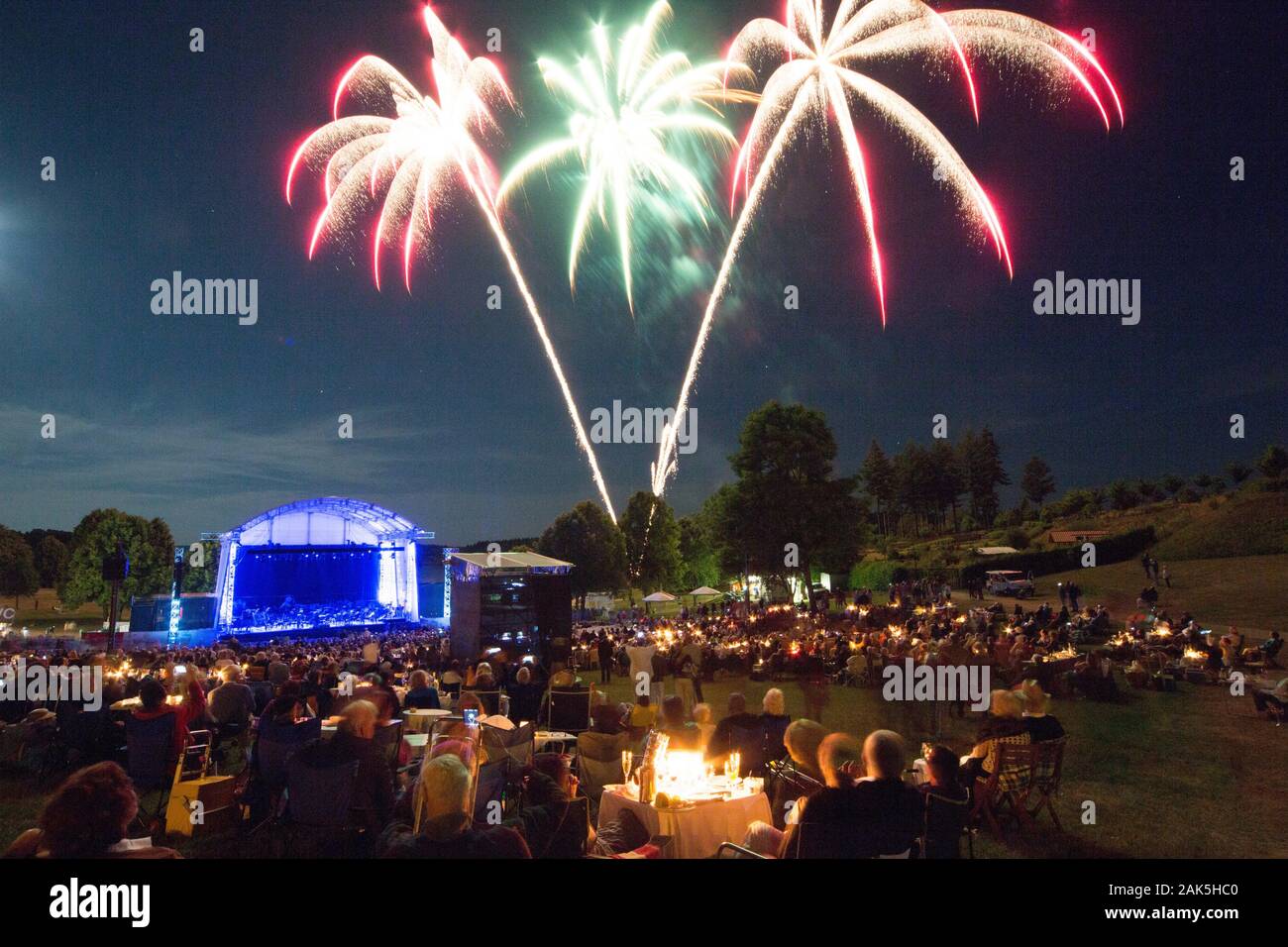 Losheim : 'Klassik Open Air' am Stausee, Sarre | conditions dans le monde entier Banque D'Images