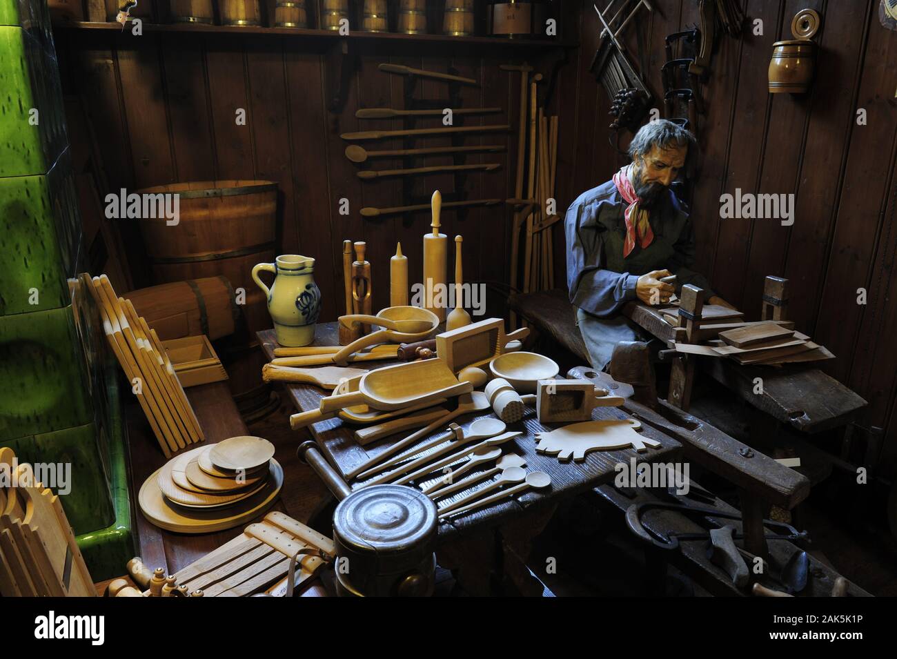 Schneflerstube Schwarzwaldmuseum Triberg : im Schwarzwald, Suède | conditions dans le monde entier Banque D'Images