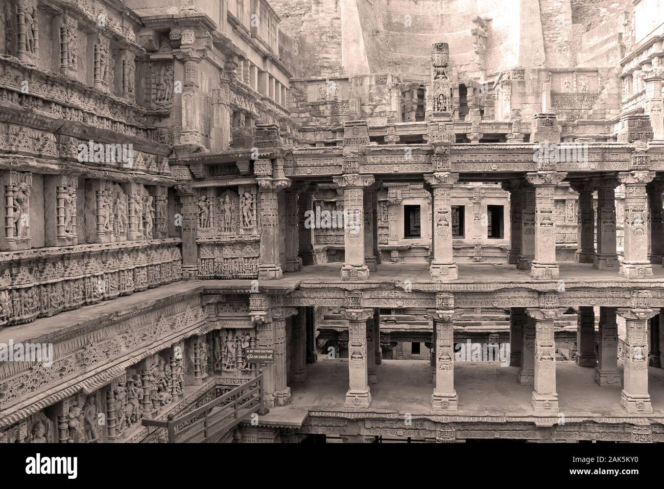 Rani ki Vav Cage, Patan, Gujarat, Inde Banque D'Images