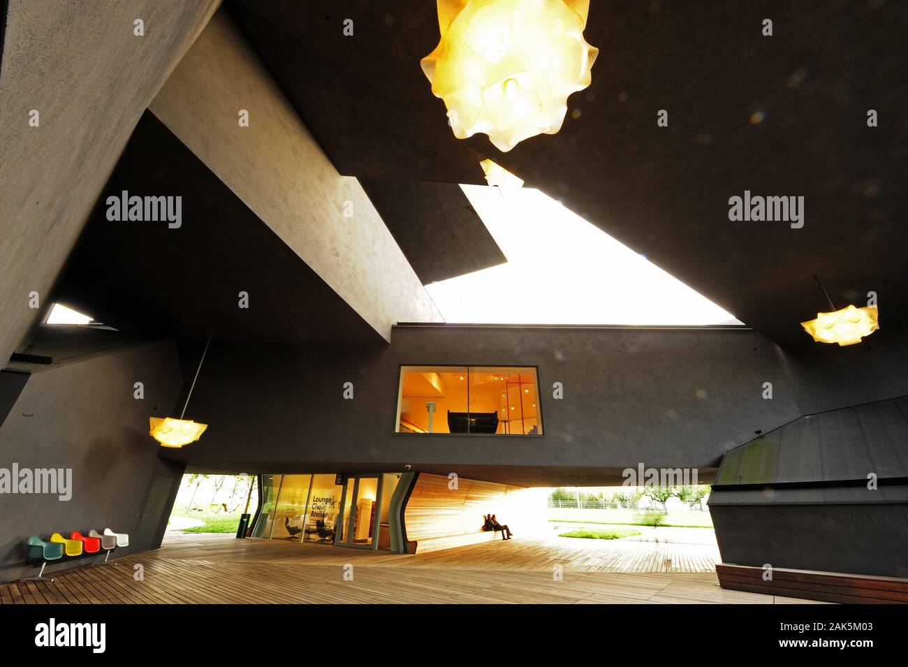 Weil am Rhein : Vitra Campus, von Showroom-Gebaeude Herzog & de Meuron Schwarzwald Suédois | conditions dans le monde entier Banque D'Images