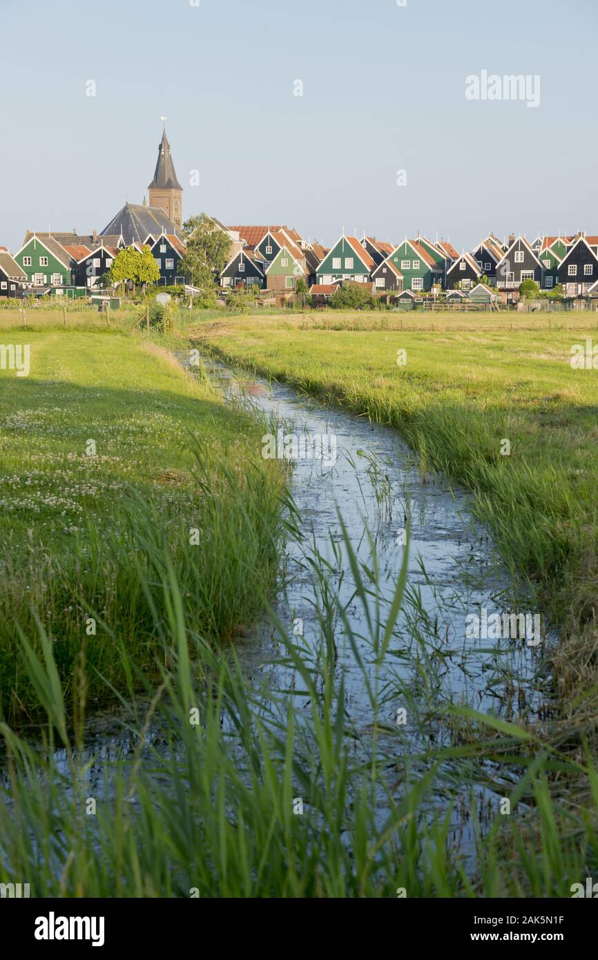 Ijsselmee : Landschaft mit Marken, Amsterdam | utilisée dans le monde entier Banque D'Images