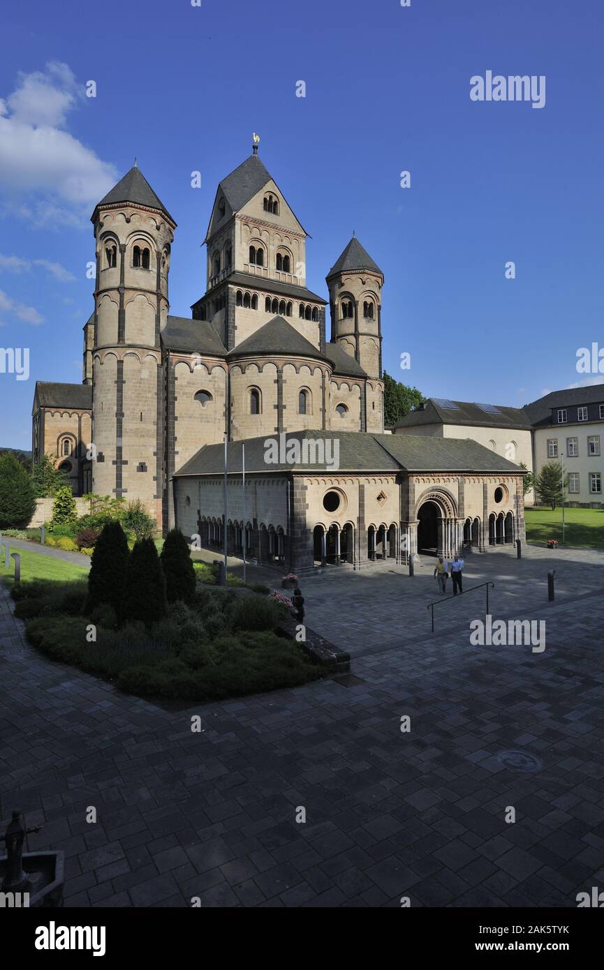 Maria Laach Abteikirche, der Klosteranlage, Eifel | conditions dans le monde entier Banque D'Images