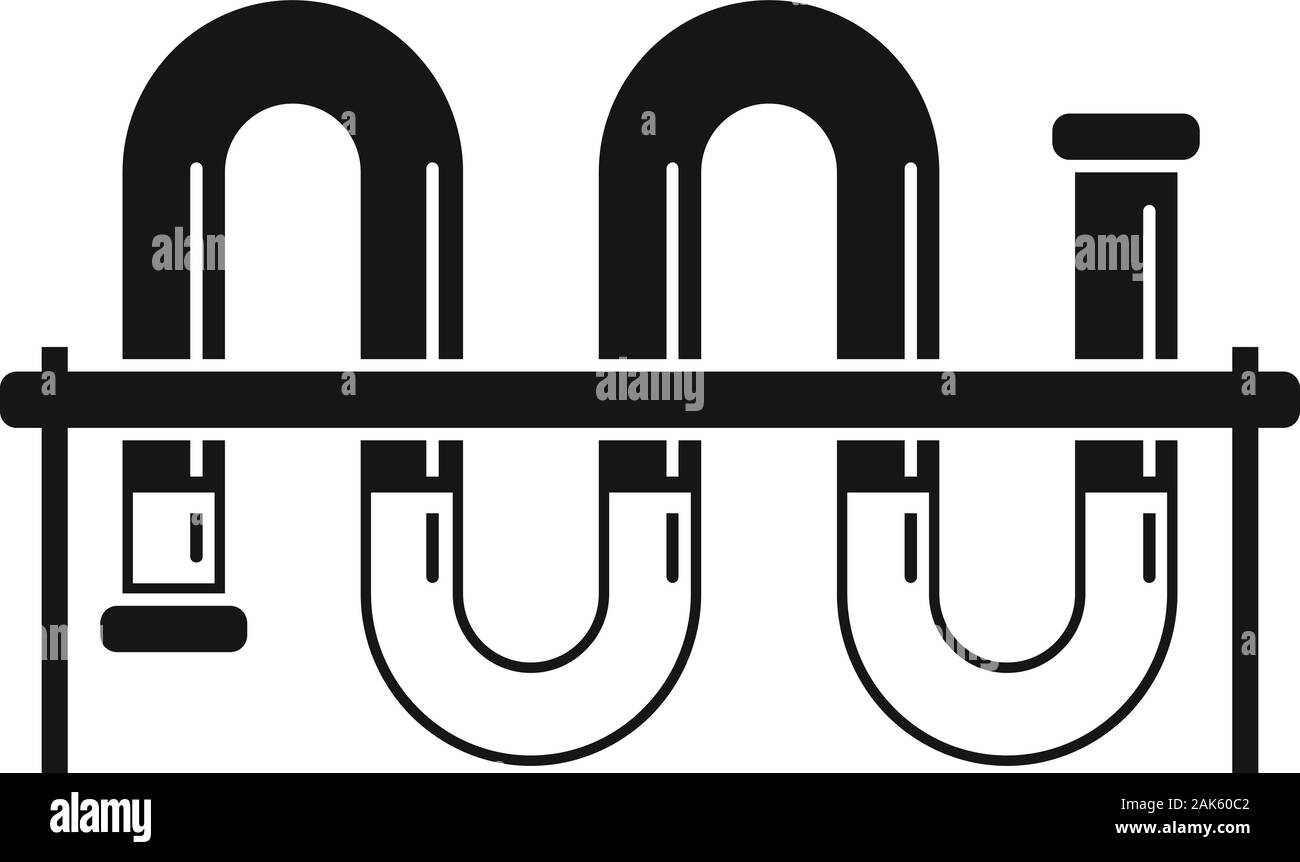 L'icône du tuyau de laboratoire. Simple illustration de l'icône vecteur du tuyau de laboratoire pour la conception web isolé sur fond blanc Illustration de Vecteur
