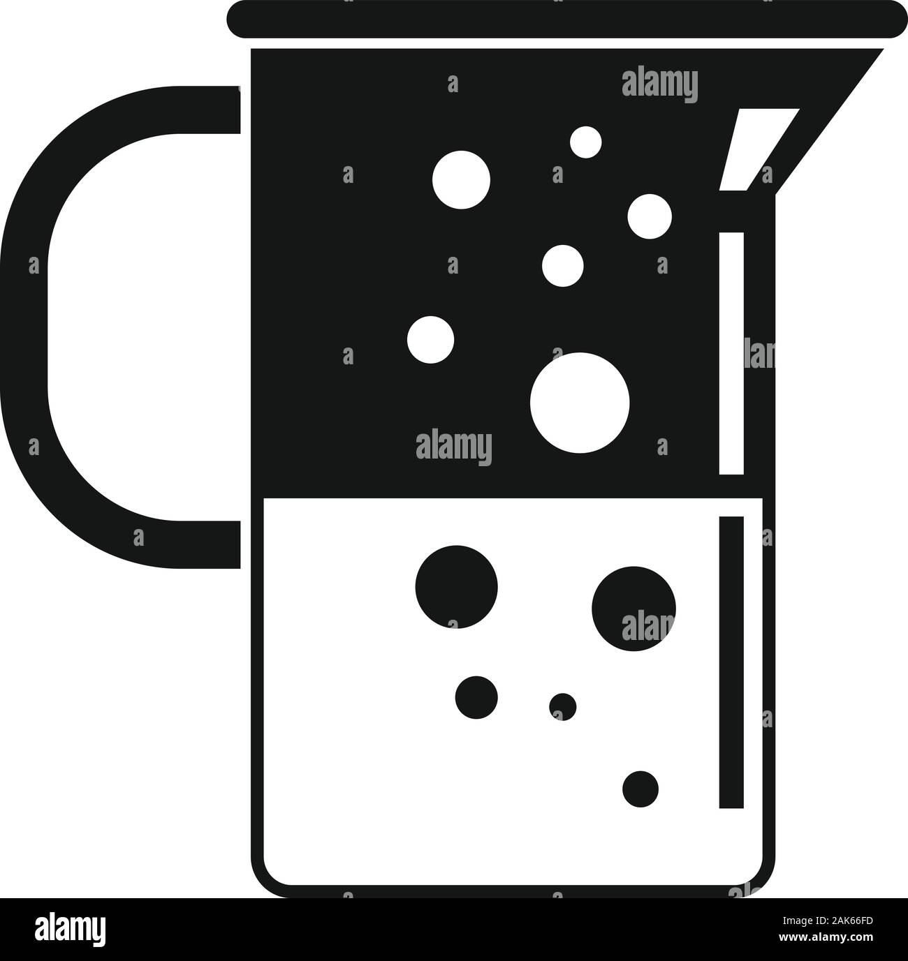 Laboratoire d'ébullition verseuse icône. Simple illustration de l'ébullition de l'icône vecteur verseuse laboratoire web design isolé sur fond blanc Illustration de Vecteur