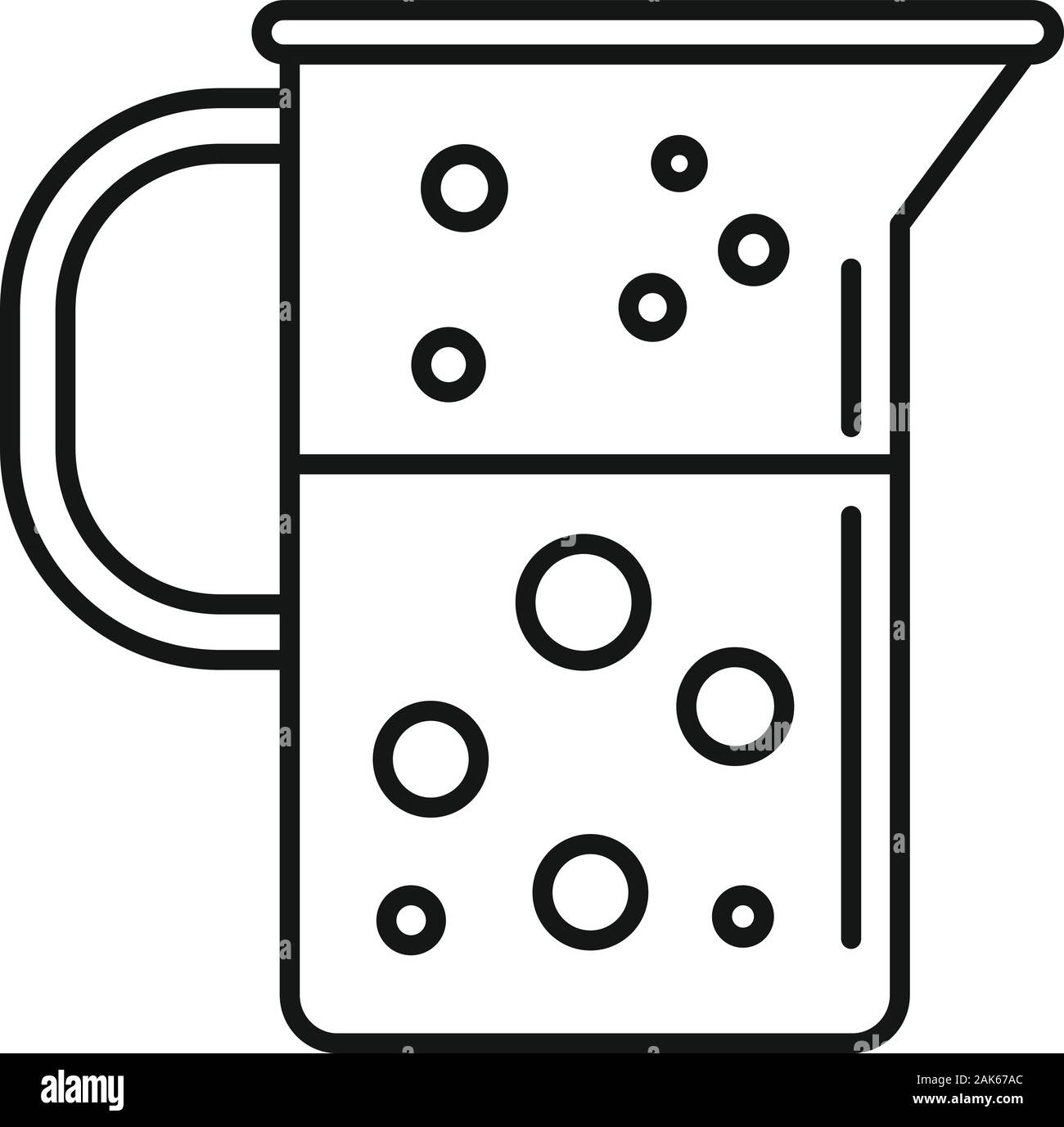 Laboratoire d'ébullition verseuse icône. Laboratoire d'ébullition aperçu l'icône vecteur verseuse pour web design isolé sur fond blanc Illustration de Vecteur