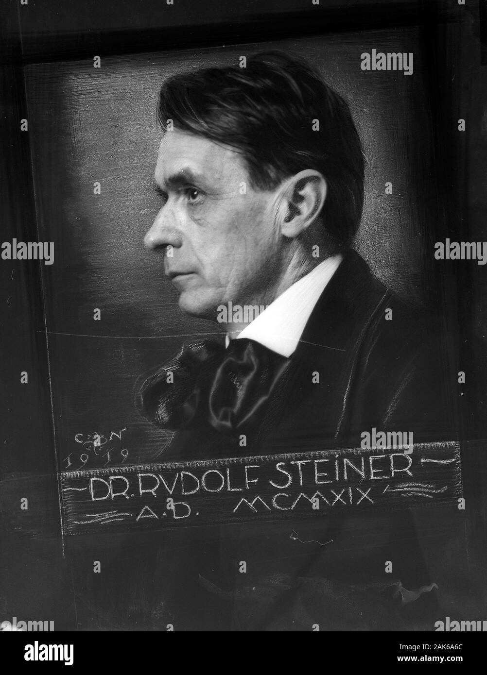 Rudolf Steiner (Lorenz Joseph (27 ou 25) Février 1861 - 30 mars 1925) est un philosophe et écrivain autrichien, réformateur social, architecte, économiste, esotericist, et réclamé voyant. Banque D'Images