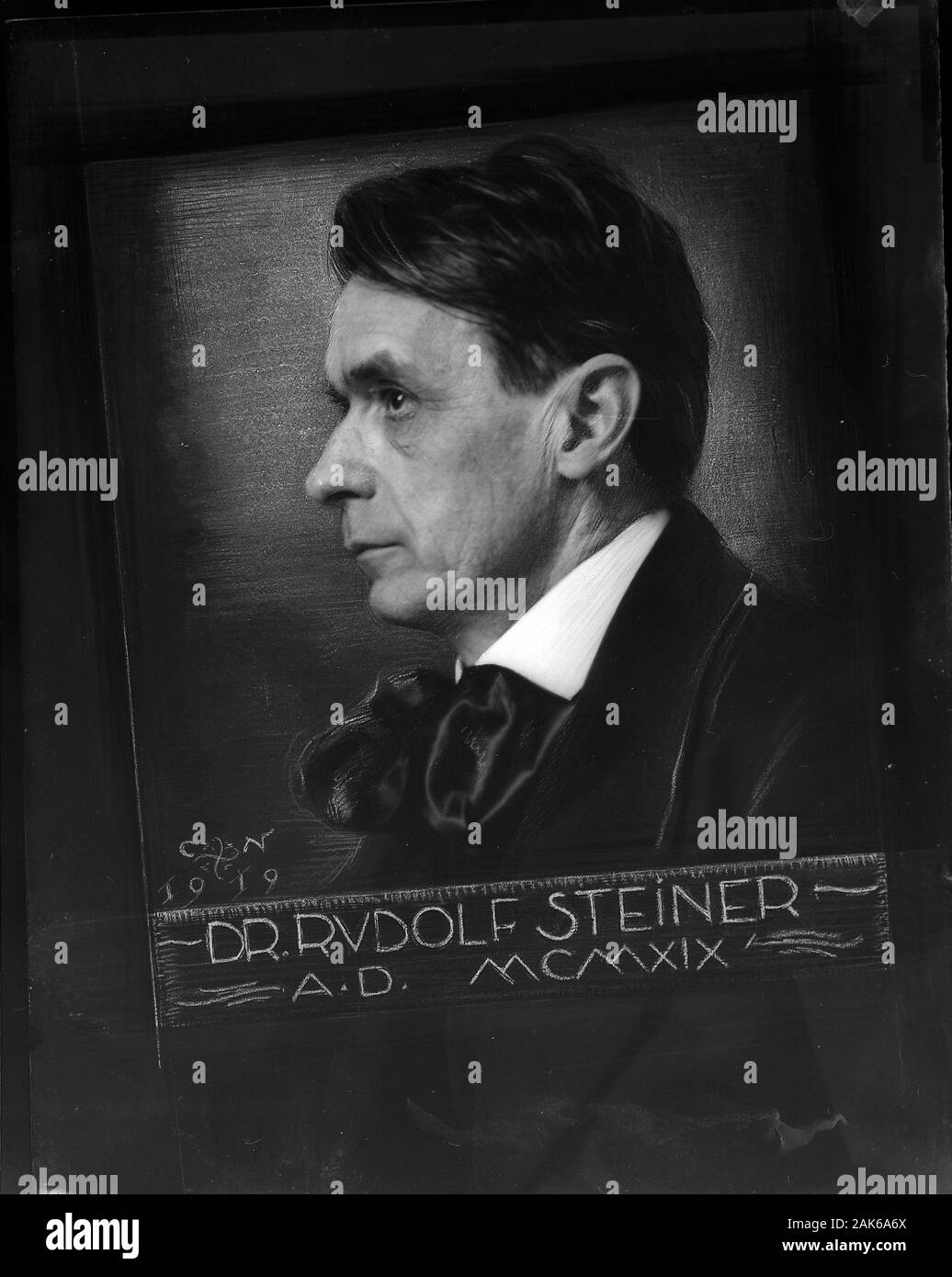 Rudolf Steiner (Lorenz Joseph (27 ou 25) Février 1861 - 30 mars 1925) est un philosophe et écrivain autrichien, réformateur social, architecte, économiste, esotericist, et réclamé voyant. Banque D'Images