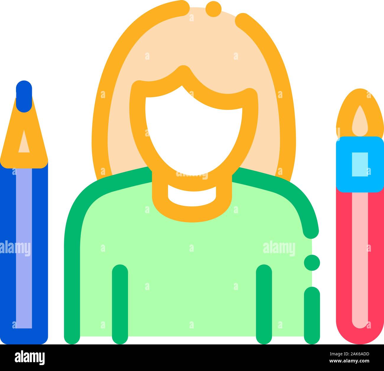 Le talent humain peintre Icon Vector Illustration Illustration de Vecteur