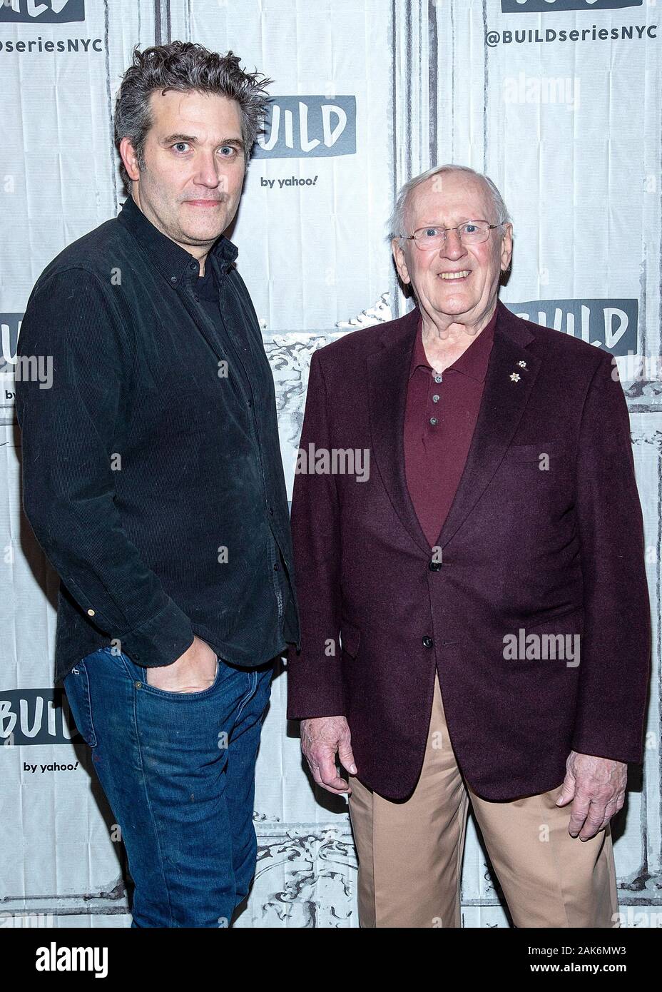 New York, NY, USA. 7 janvier, 2020. Craig Bierko, Len Cariou lors de la conférence de l'examen de la nouvelle pièce "Harry Townsend's Last Stand' à construire Studio. Crédit : Steve Mack/Alamy Live News Banque D'Images