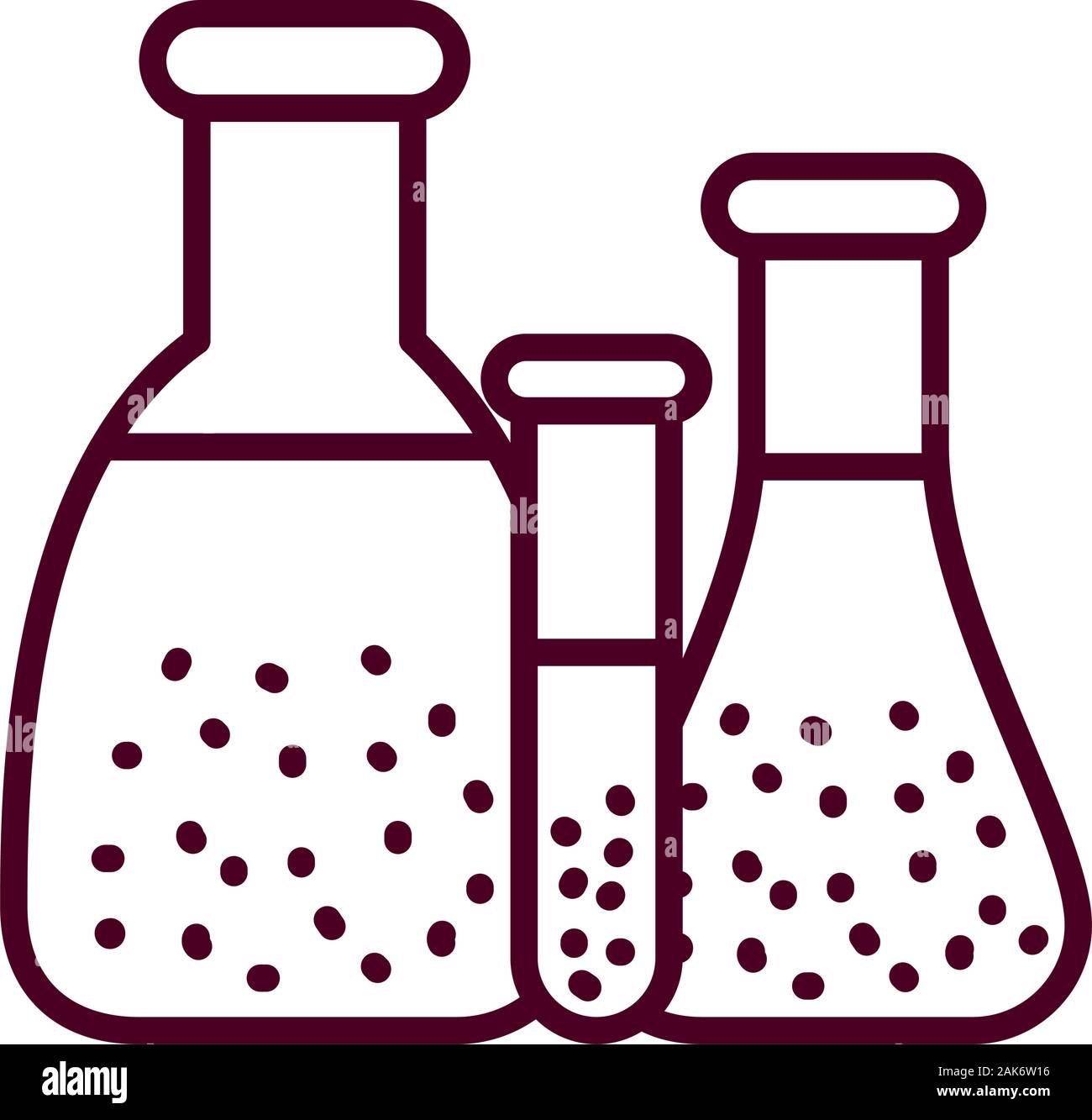 Chimie vecteur conception flacons isolés Illustration de Vecteur