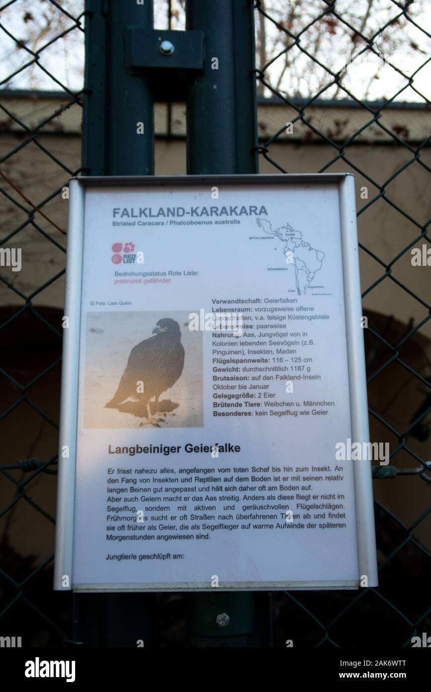 Les animaux, la faune et les paysages au zoo de Francfort am Main Allemagne Banque D'Images