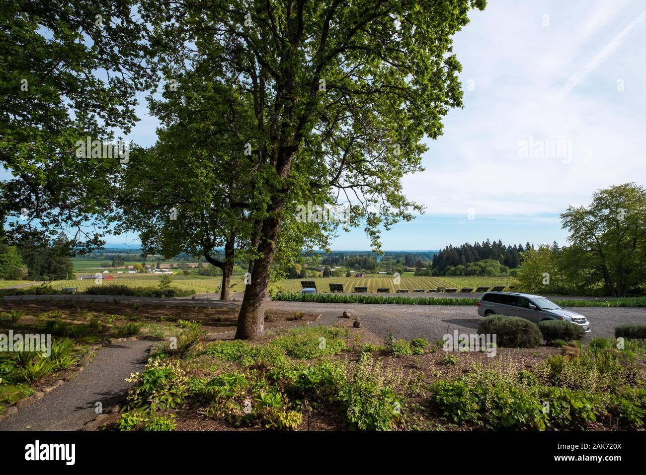 Sokol Blosser winery et salles de dégustation. Dayton. Oregon Banque D'Images