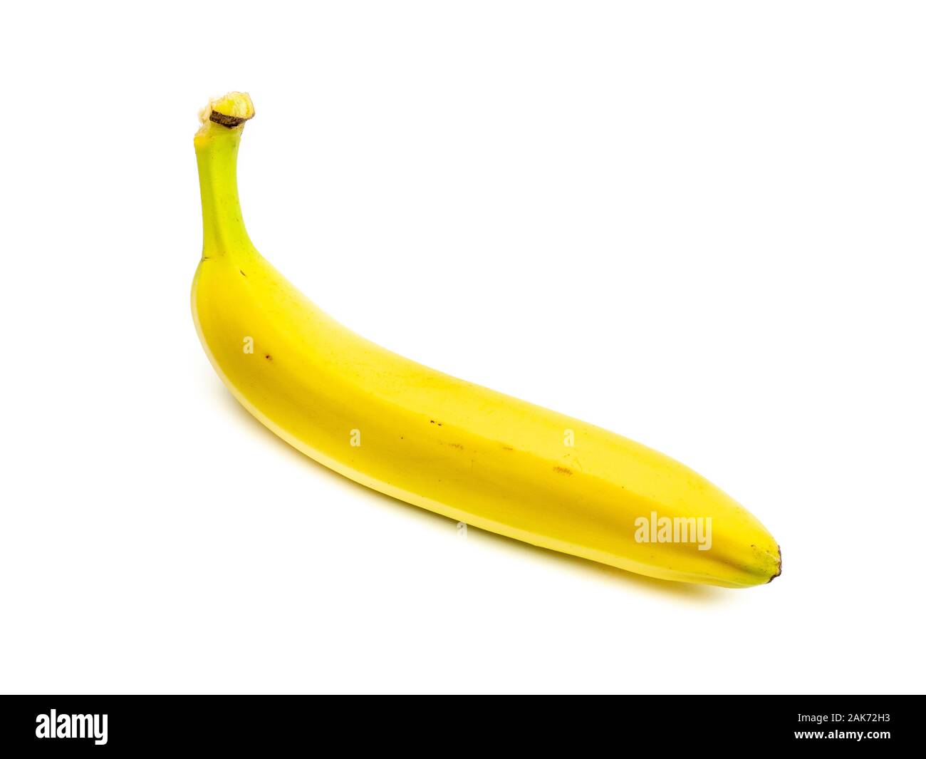 Une banane isolé sur fond blanc Banque D'Images
