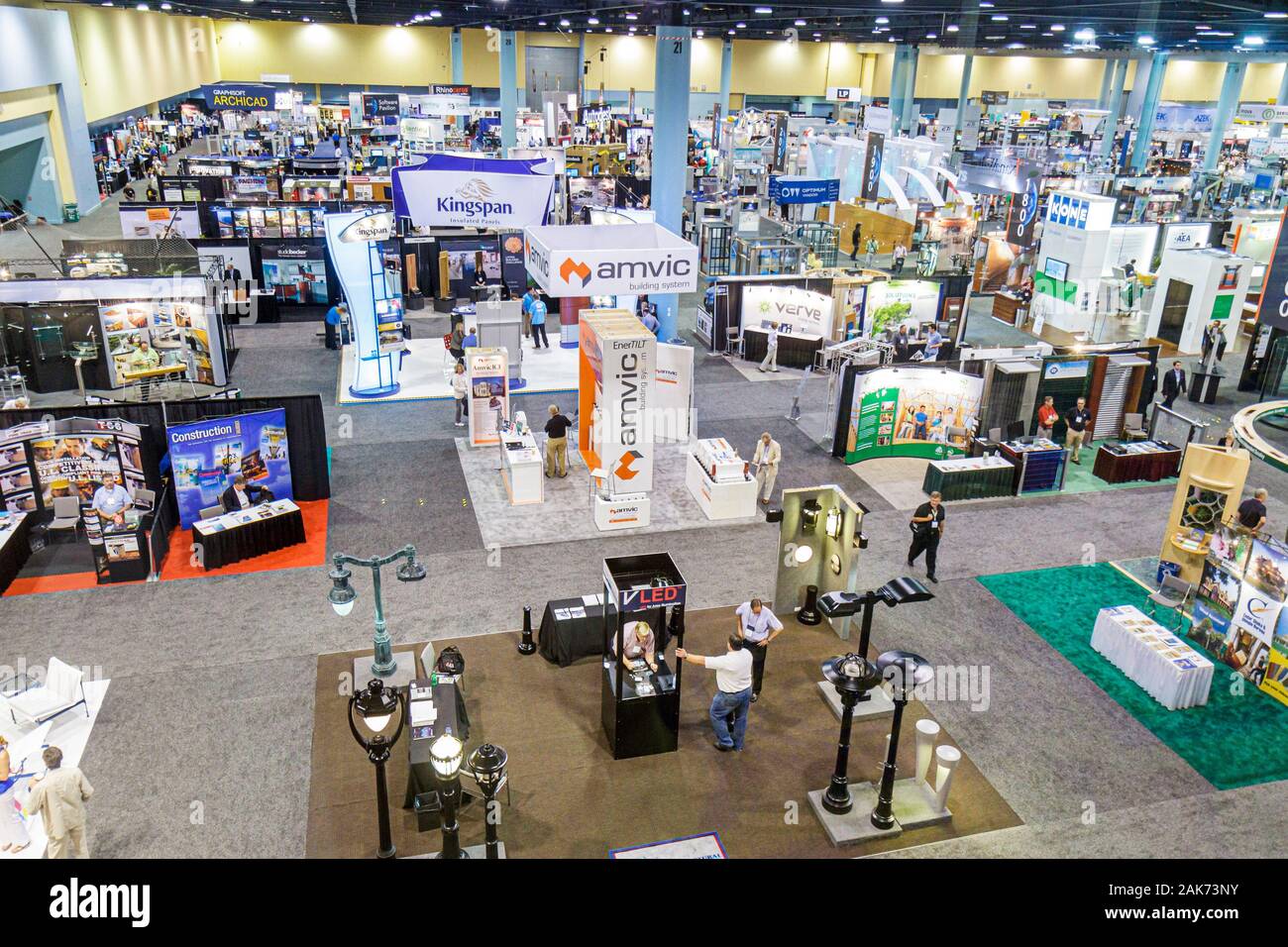 Miami Beach Florida,Miami Beach Convention Center,centre,AIA,American Institute of Architects,National Convention,exposant,vendeur vendeurs,STAL Banque D'Images