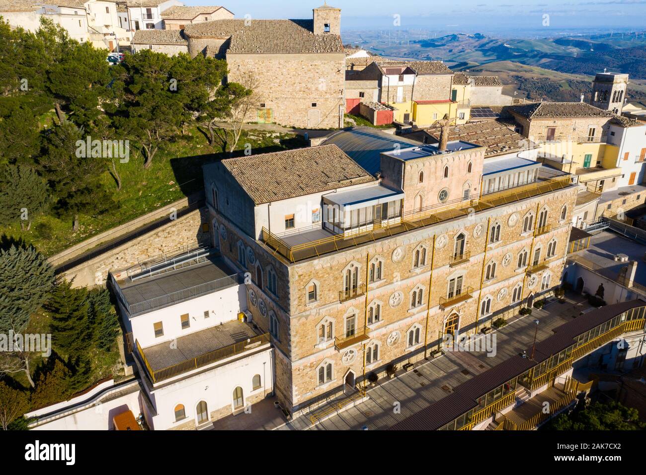 Fondazione Sacro Cuore di Gesù, maison de retraite, Sant'Agata di Puglia, Foggia, Italie Banque D'Images