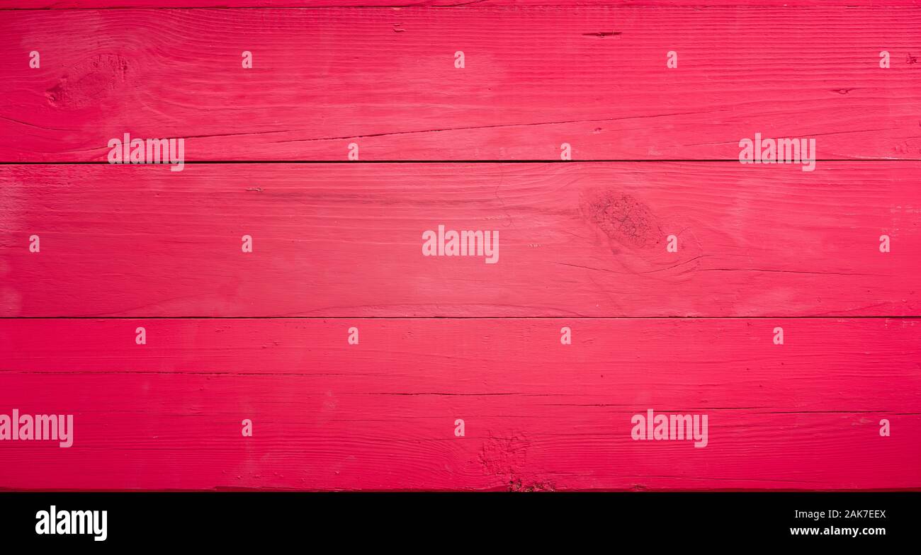 Vieille planche en bois rouge fond panoramique Banque D'Images