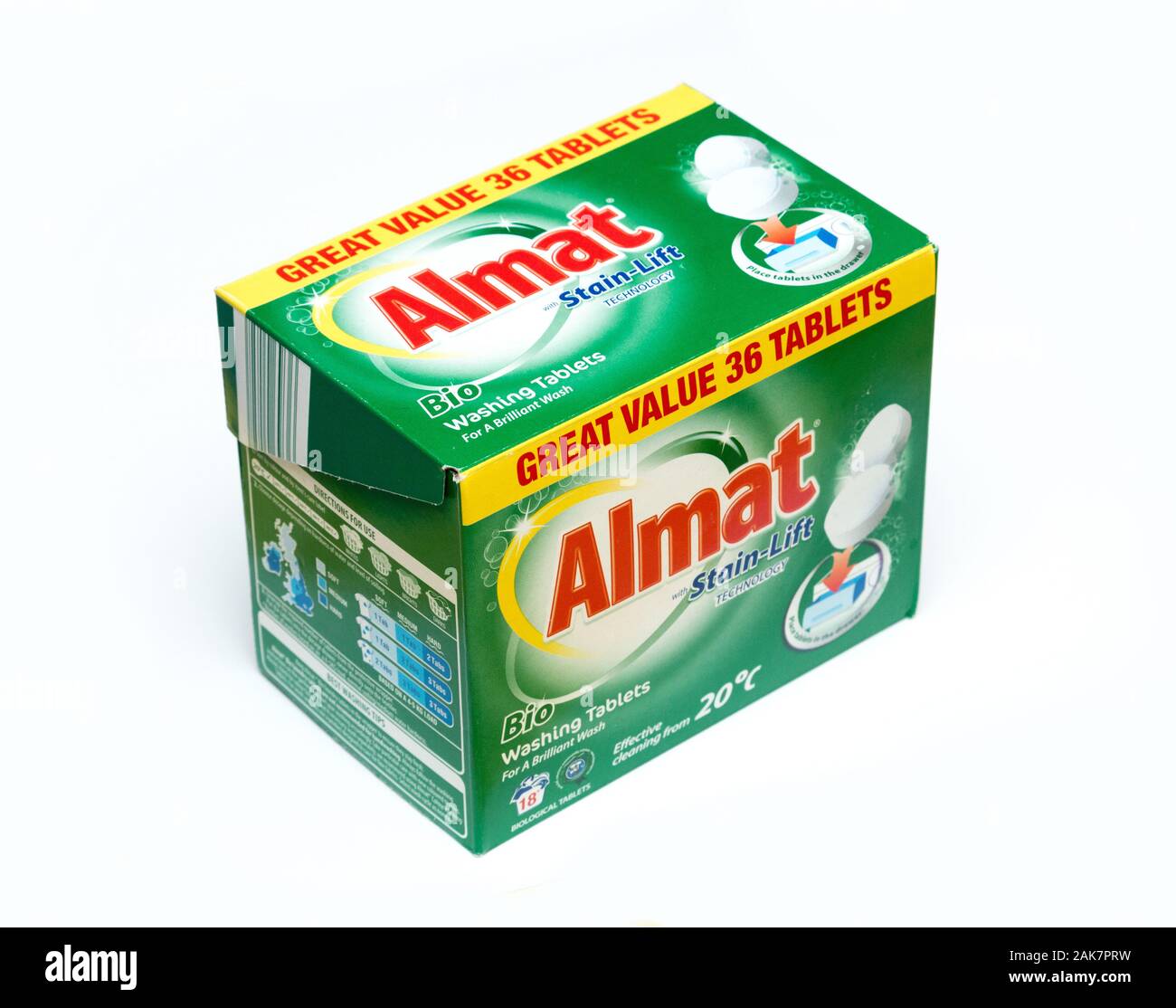 Comprimés de lavage Almat vendus par Aldi Banque D'Images