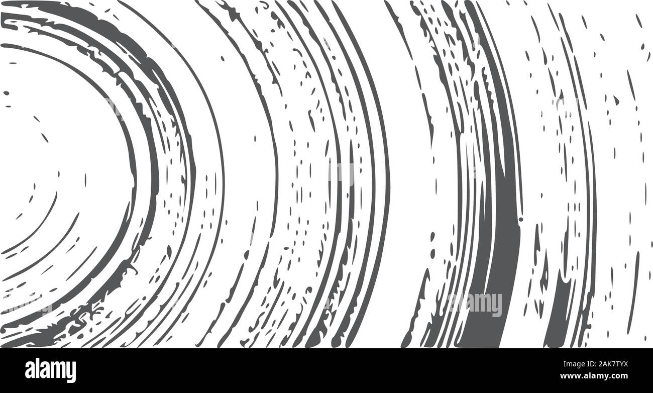 La texture de fond en circeled, surface rugueuse vieille souche d'arbre bagues sur arbre. Grunge fond. Stock Vector illustration Illustration de Vecteur