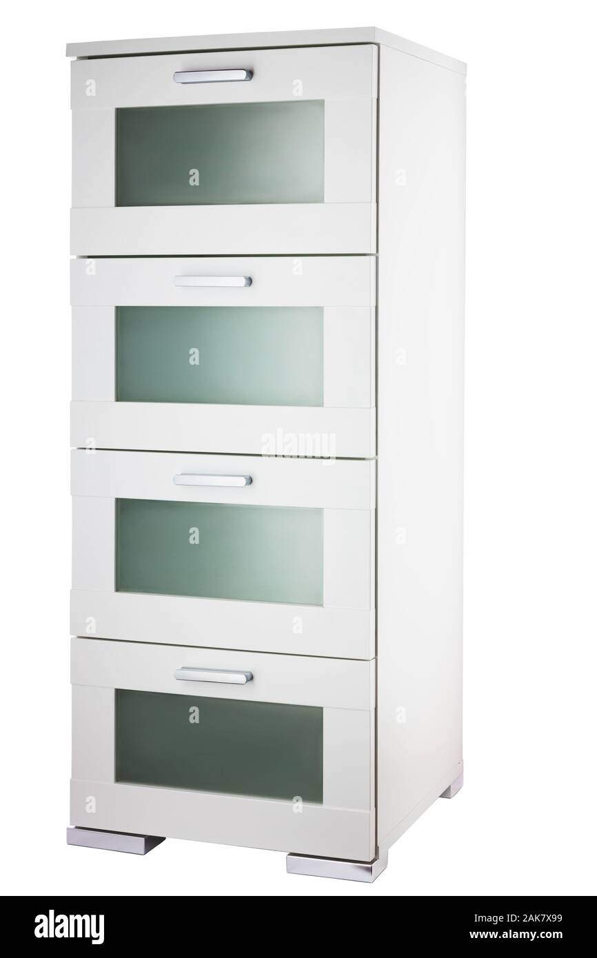 Les meubles du cabinet isolé sur fond blanc Banque D'Images