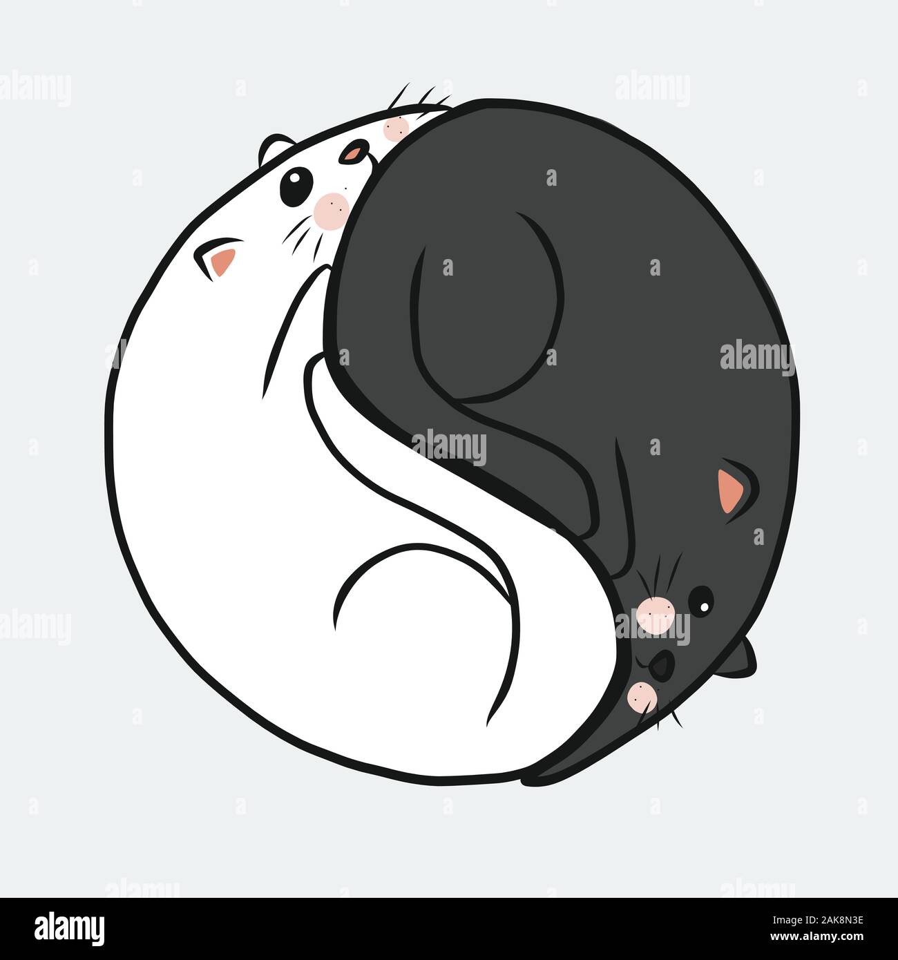 Animal Yin Yang Banque D Image Et Photos Alamy