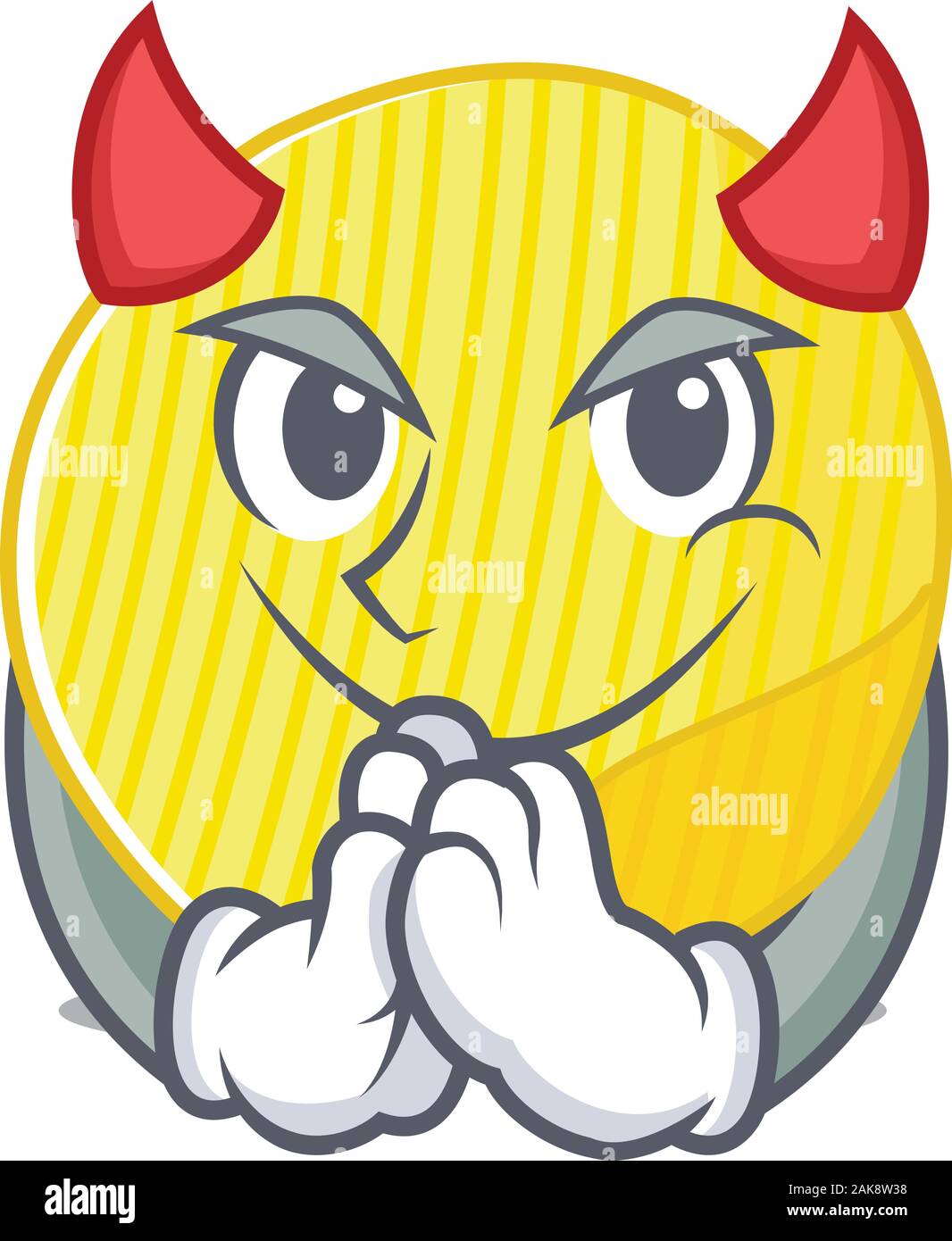 Croustilles de pommes de terre au diable Cartoon character design Image Vectorielle Stock Alamy