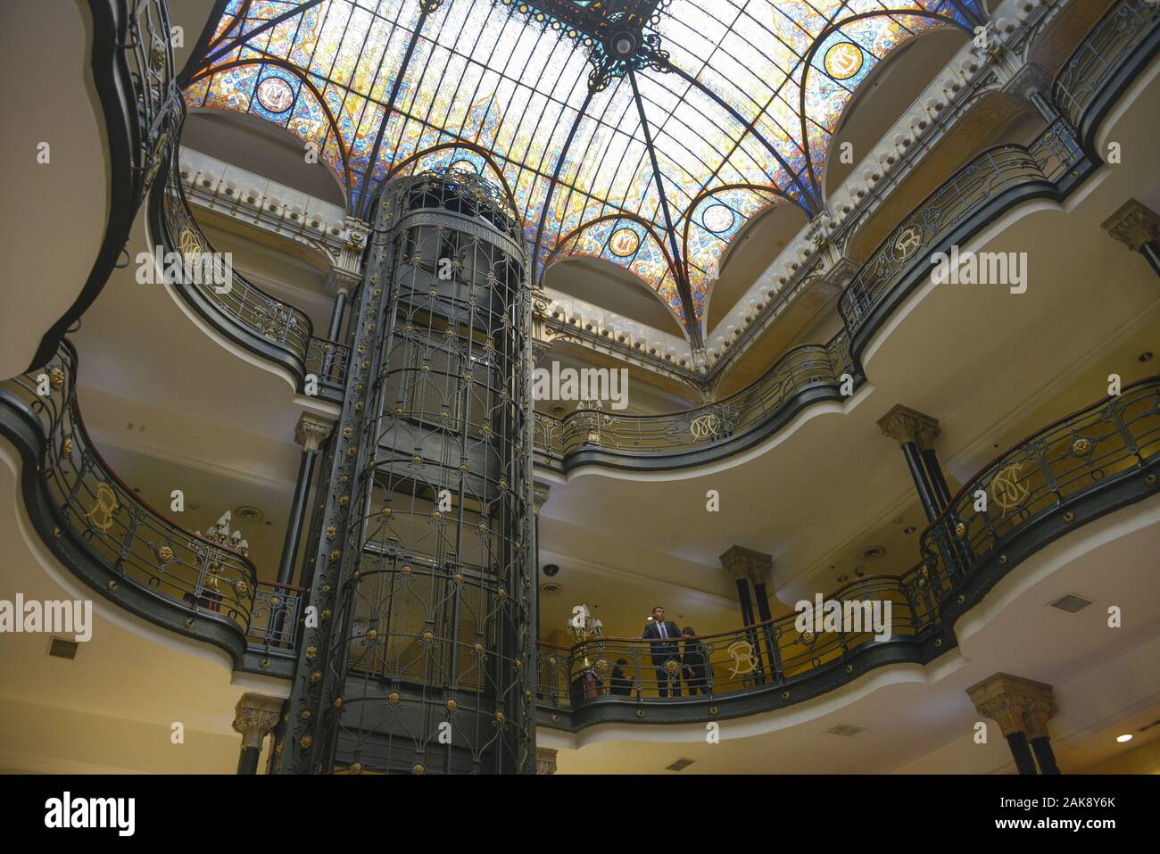 Gran Hotel Ciudad de Mexico, Mexico City, Mexique Banque D'Images