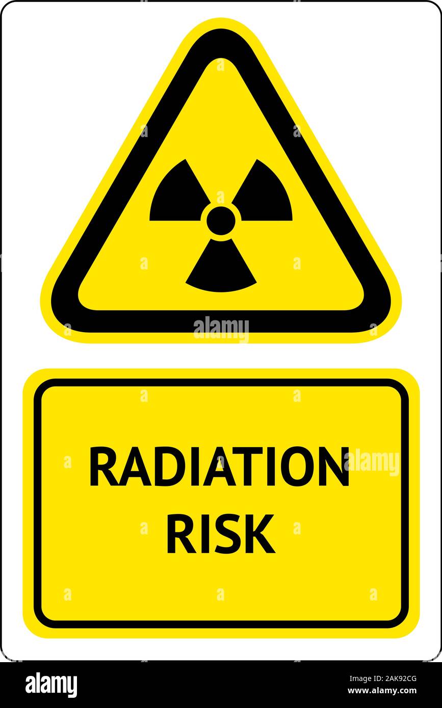 Risque de radiation Sign Illustration de Vecteur