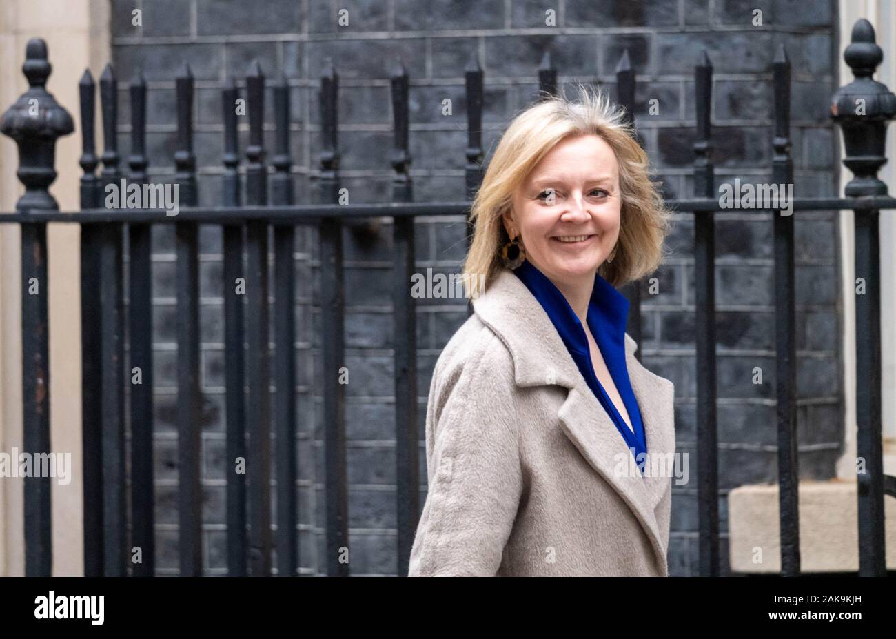 London UK 8 janvier 2020, Elizabeth Truss, député PC du commerce Secrétaire arrive lors d'une réunion au 10 Downing Street, London Credit Ian Davidson/Alamy Live News Banque D'Images