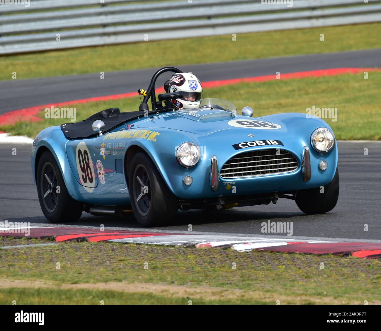 Kevin Kivlochan, AC Cobra, 70's Road, route historique des Sports Sports Championnat, HSCC, Sports Car Club historique, Snetterton, juin 2019, ic Banque D'Images