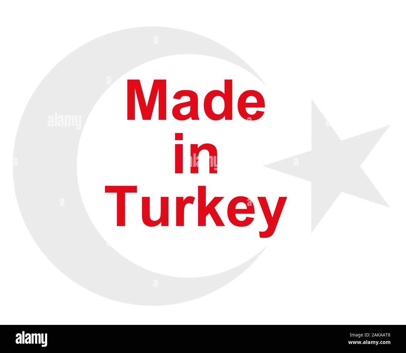 Sceau de qualité faite en Turquie Banque D'Images