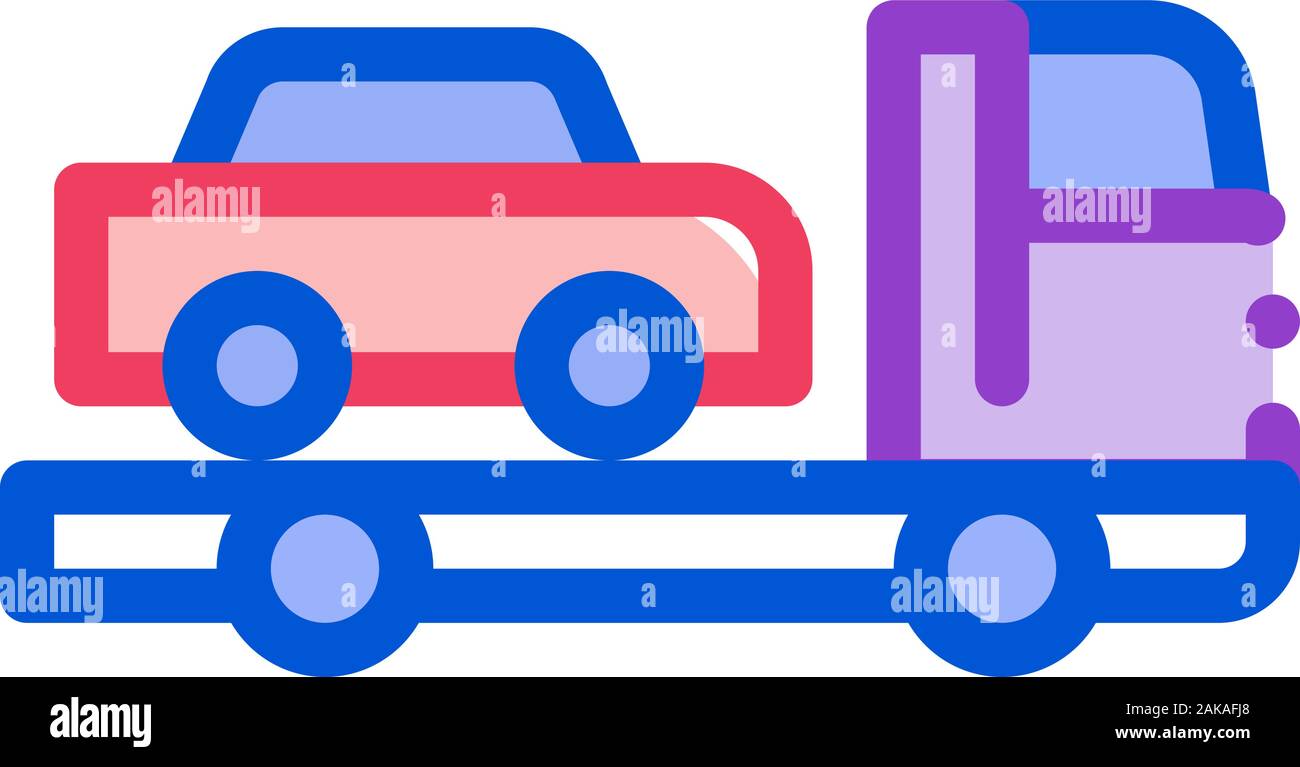 L'icône de voiture camion Ramasse Contour Vector Illustration Illustration de Vecteur