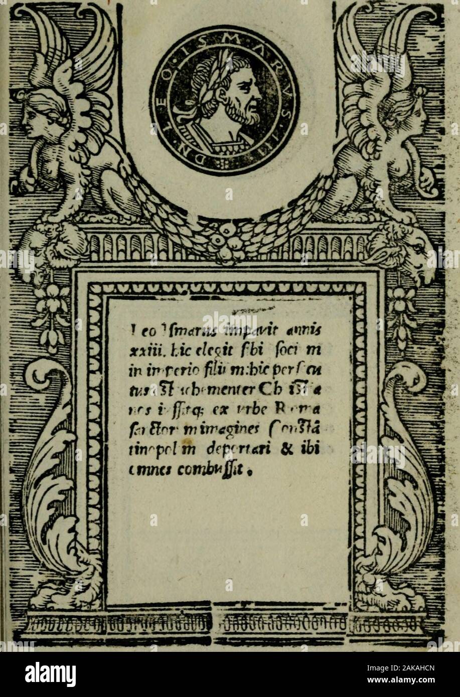 Illvstrivm imagine . D.N.LHO ISMAKVS.ITT. L cix. IMP. CONSTANTIN VS. fr ? F* AVC ? IIHT • Banque D'Images