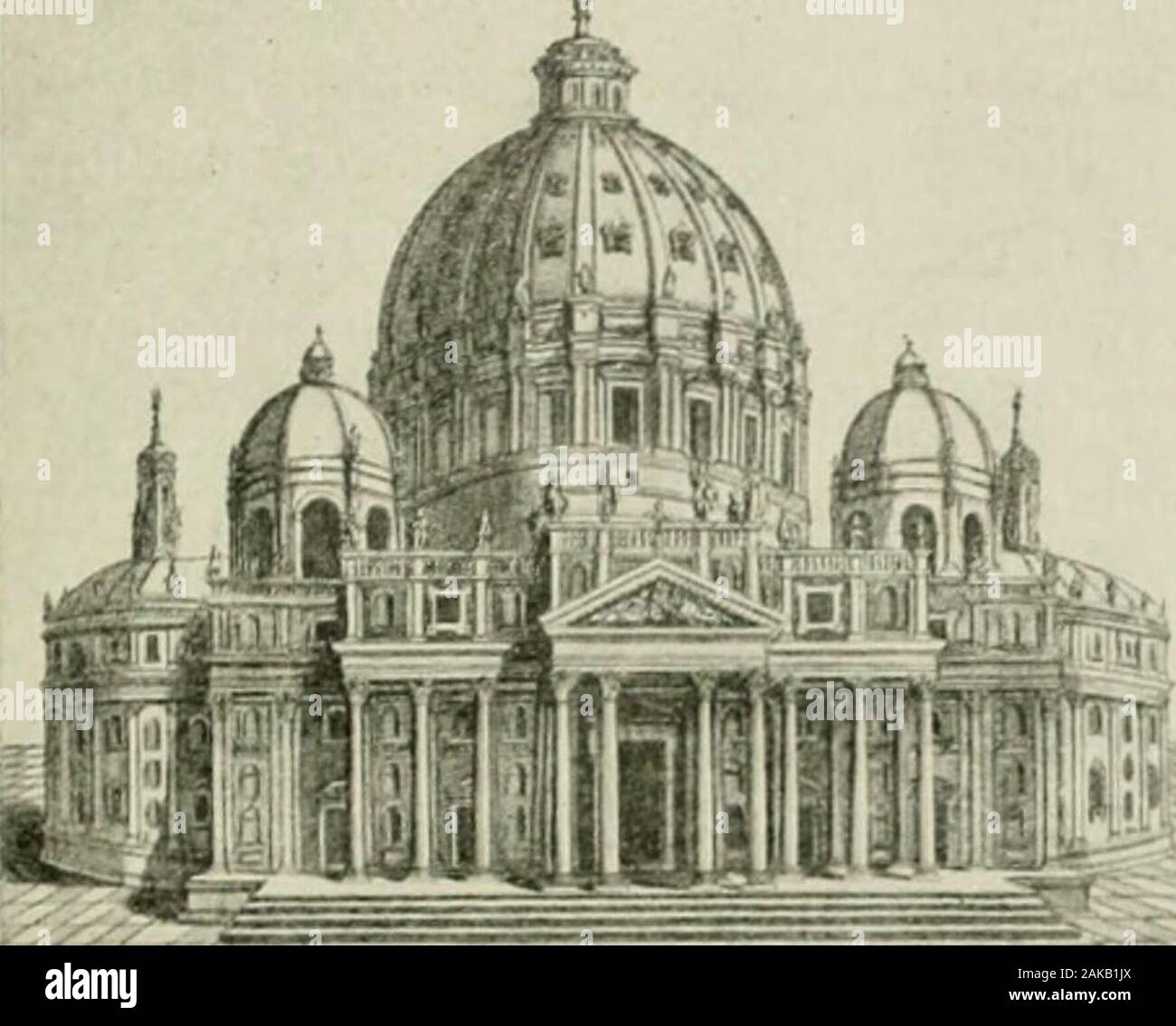 Saint-Pierre de Rome : histoire de la basilique vaticane et du culte du tombeau de Saint Pierre . nt denouvelles attaques, voulant finir ses jours en j"ai, il demanda à Jules IIIla permission de se retirer à Florence. Jules III répondit par un Brefrenouvelant toutes les louanges, toutes les appiobations pouvoirsconcédés, mise à jour par Paul III. Lartiste, démontré, se remettre à loeuvre aveccourage. Il ne soccupait pas seulement, comme Bramante, des grandes lignesde larchitecture ; tout Fintéressail, tout passait sous ses yeux, tout étaitsui(mauvais(. L,i (|iialitr { ; gt-r&Lt ;. iiialériaux piiéla(rin Banque D'Images