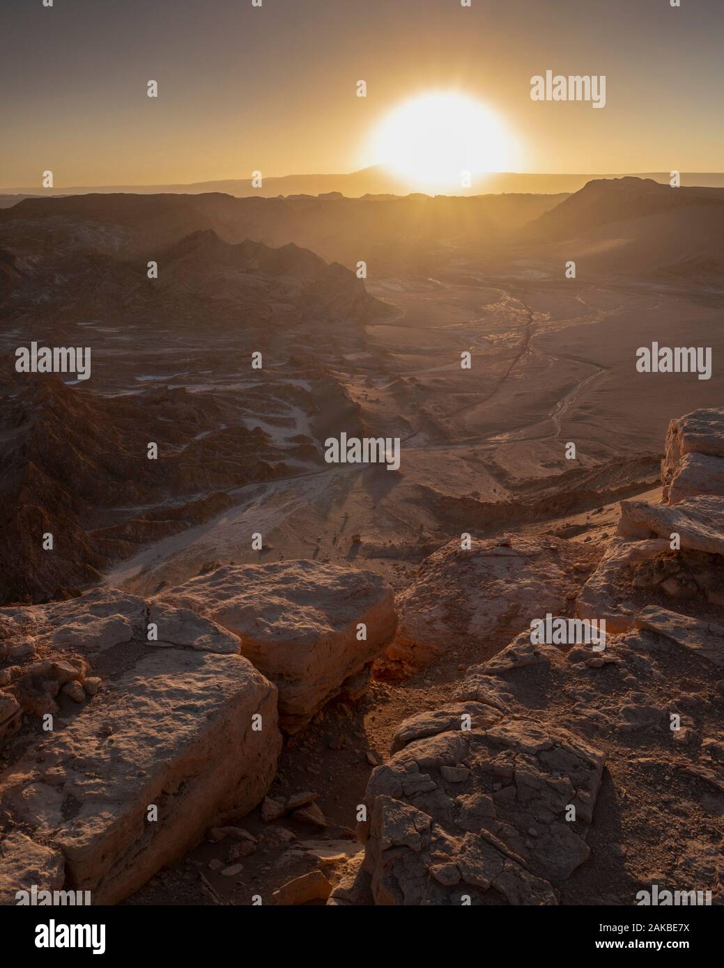 El Valle de la Luna (vallée de la lune), San Pedro de Atacama, Nord du Chili Banque D'Images