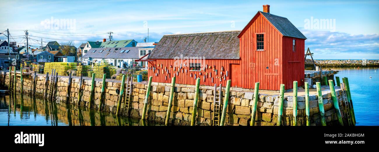 Cabane de pêche, Côte Est, Massachusetts, USA Banque D'Images