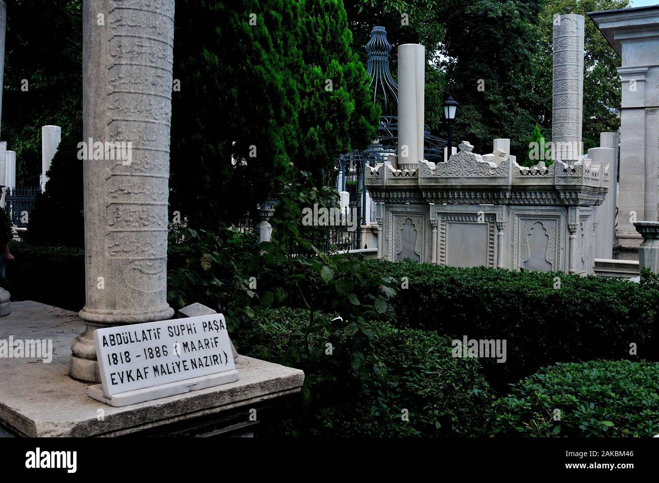 La Tombe du Sultan Ahmed turbesi détroit du Bosphore à Istanbul - Turquie - Banque D'Images