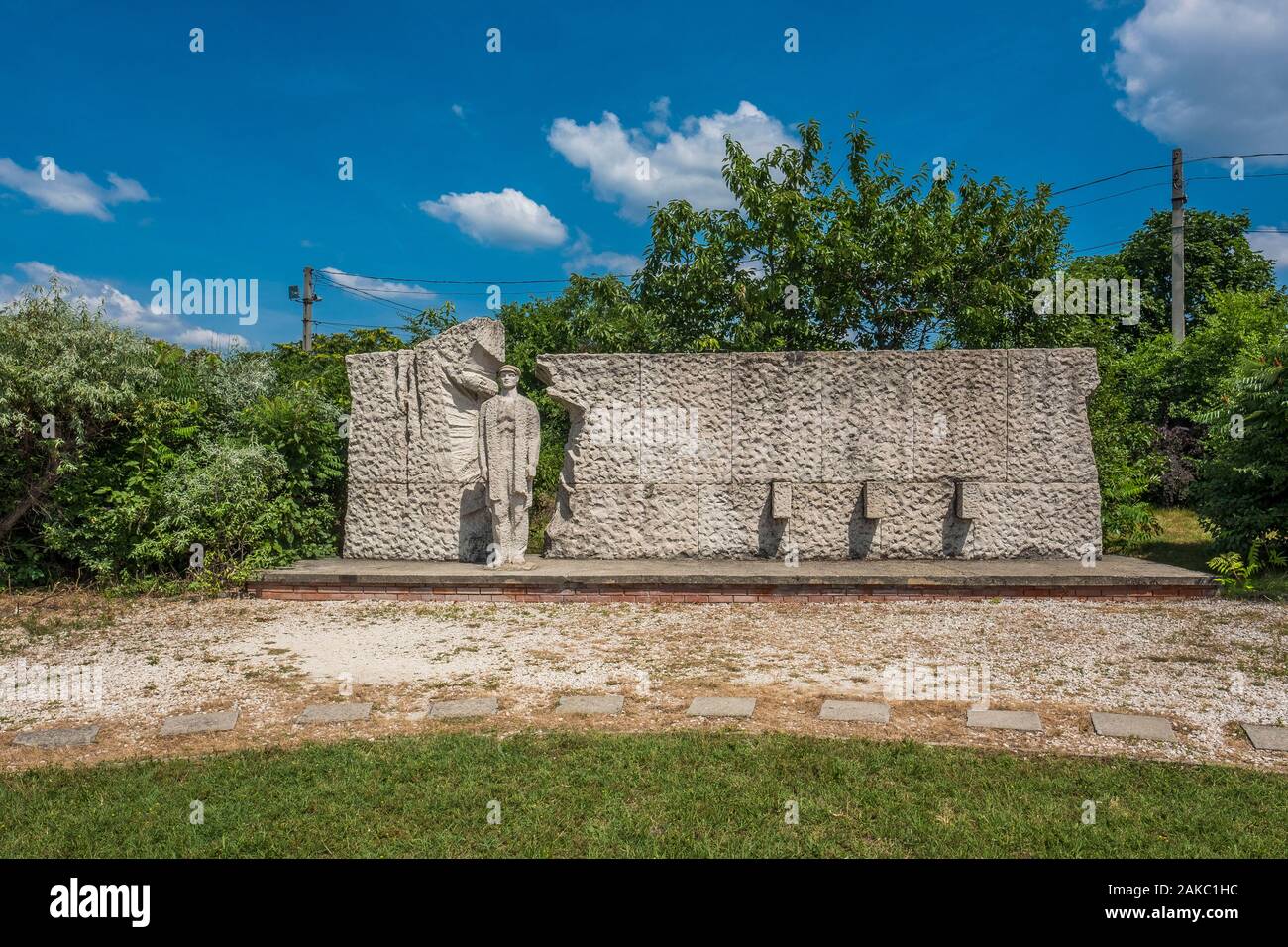 Hongrie, Budapest, Hongrie, Central Parc Szobor ou Memento Park comprend toutes les statues antiques érigé à la gloire du communisme dans la capitale Hongroise Banque D'Images