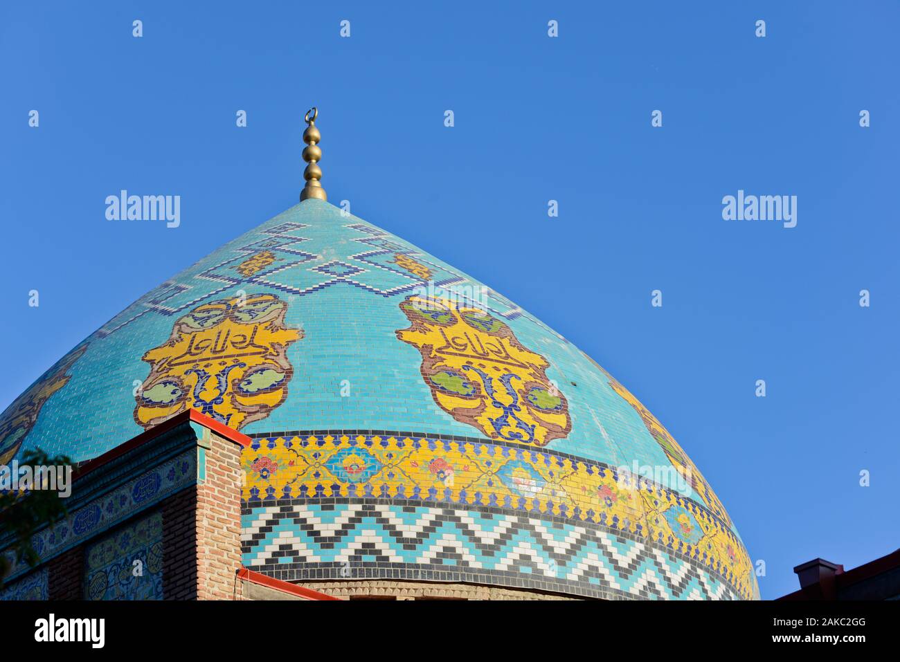 La Mosquée bleue d'Erevan, Dome. L'Arménie Banque D'Images