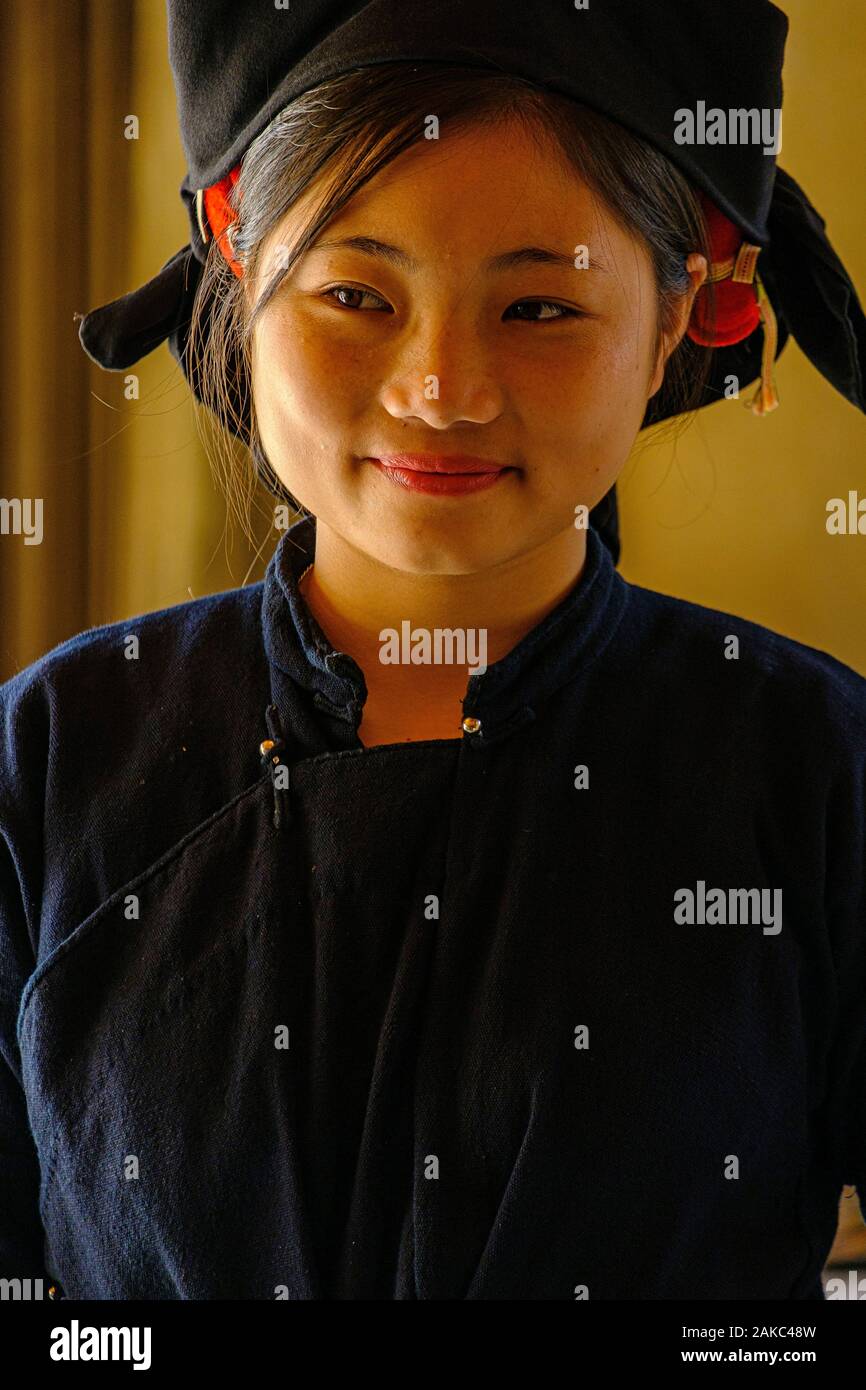 Vietnam, Ha Giang, Hoang Su Phi, ethnioc femme groupe thaïlandais Banque D'Images