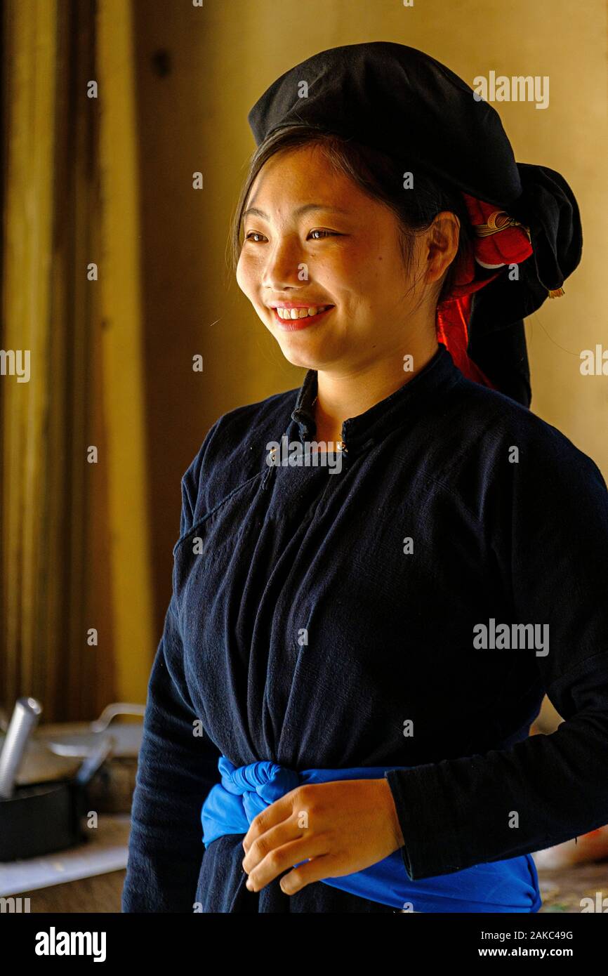 Vietnam, Ha Giang, Hoang Su Phi, ethnioc femme groupe thaïlandais Banque D'Images