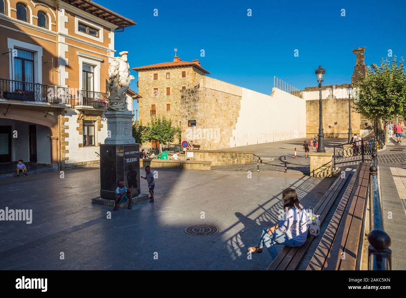 Espagne, Pays Basque, Guipuzcoa, Getaria Banque D'Images