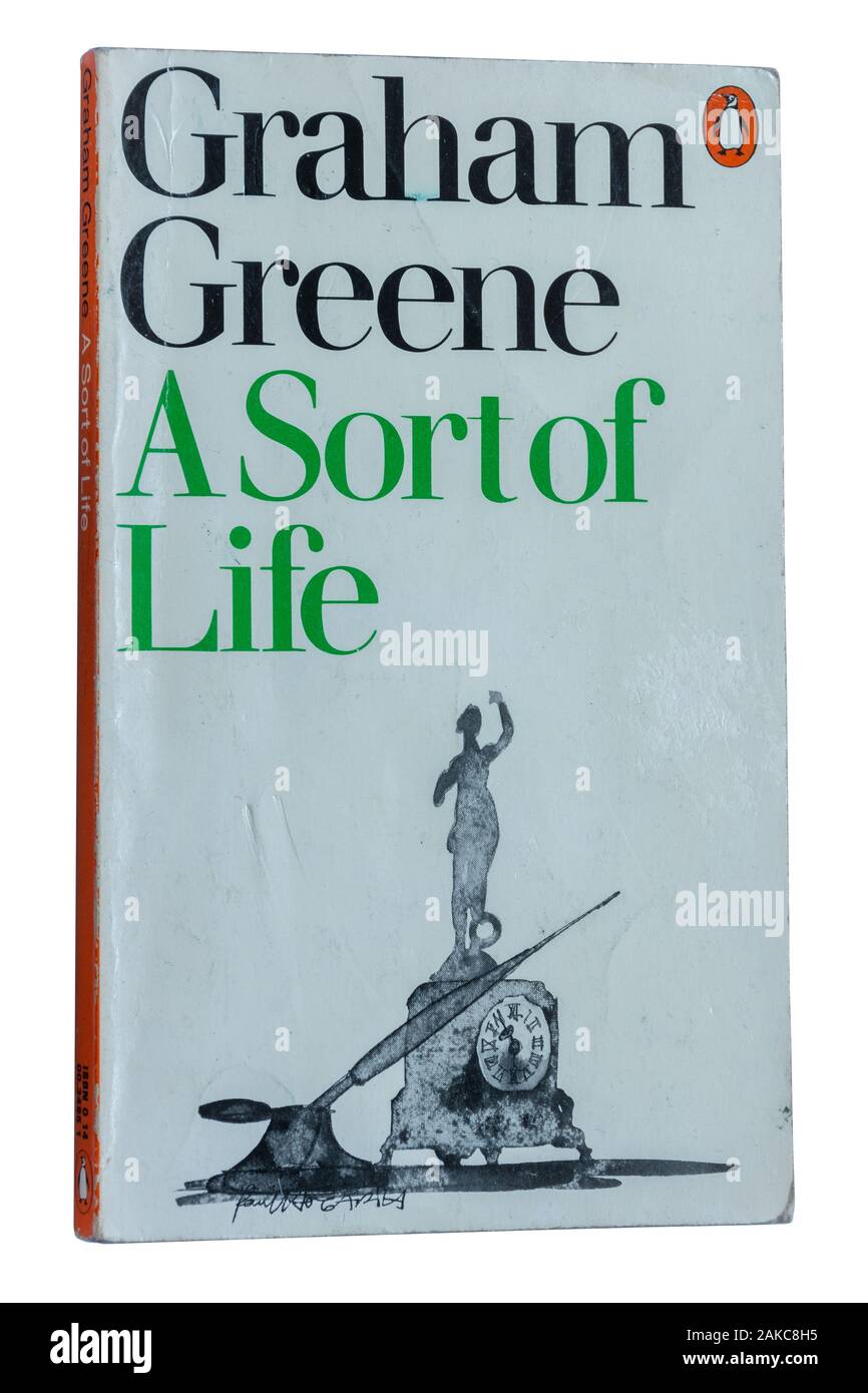 Livre de poche autobiographique par le romancier Graham Geene, intitulé Une sorte de vie Banque D'Images