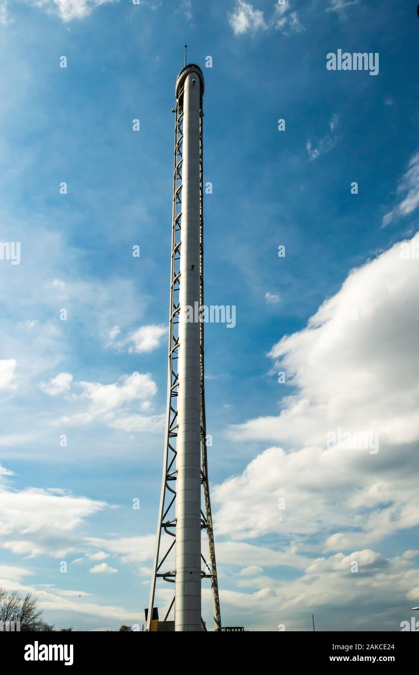 Glasgow Science Center Tower : la plus haute tour de 360 degrés au monde. Banque D'Images