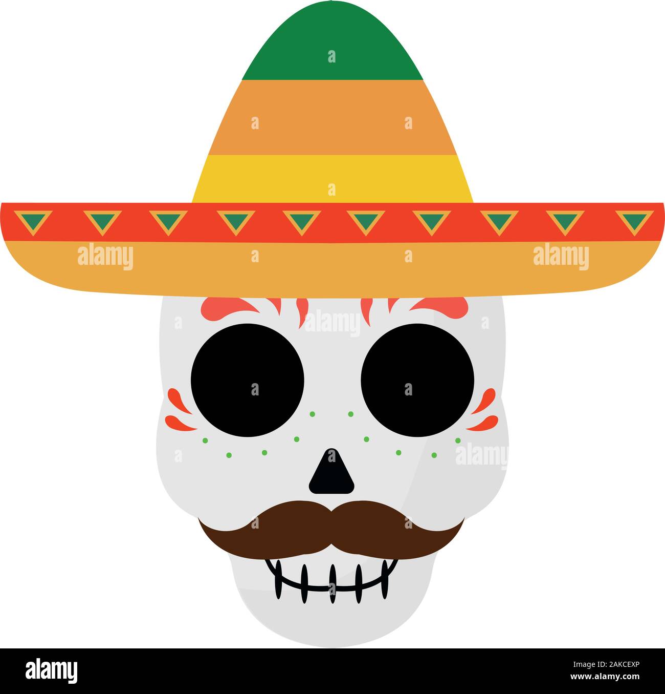 Image skul mexicain Illustration de Vecteur