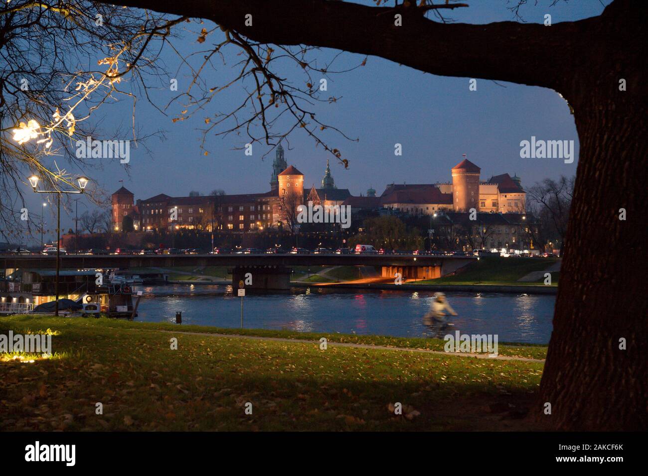 Gothique Renaissance Château Royal de Wawel à Cracovie Vieille Ville inscrite au Patrimoine Mondial de l'UNESCO à Cracovie, Pologne. 20 novembre 2019 © Wojciech Strozyk / Al Banque D'Images